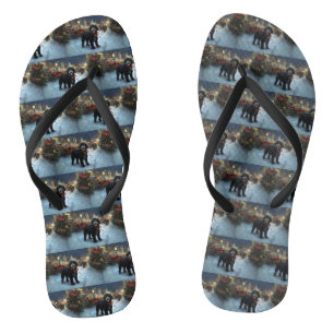 Portugiesischer Wasserhund Weihnachten Weihnachtsz Badesandalen