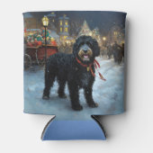 Portugiesischer Wasserhund Weihnachten Weihnachtsz Dosenkühler (Vorderseite)