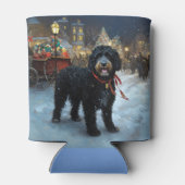 Portugiesischer Wasserhund Weihnachten Weihnachtsz Dosenkühler (Rückseite)