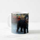 Portugiesischer Wasserhund Weihnachten Weihnachtsz Kaffeetasse (Vorderseite Links)