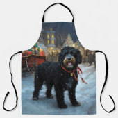 Portugiesischer Wasserhund Weihnachten Weihnachtsz Schürze (Vorderseite)