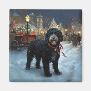Portugiesischer Wasserhund Weihnachtsfestzeit Magnet