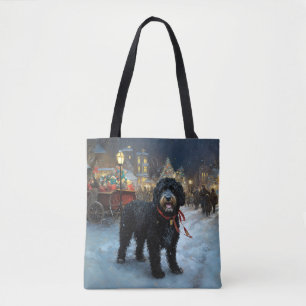 Portugiesischer Wasserhund Weihnachtsfestzeit Tasche