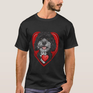 Portugiesischer Wasserhund zum Valentinstag T-Shirt