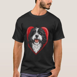 Portugiesischer Wasserhund zum Valentinstag T-Shirt