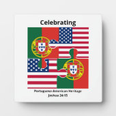 PORTUGIESISCHES AMERIKANISCHES ERBE Christlich Fotoplatte (Vorderseite)