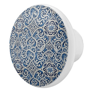 Portugiesisches Azulejo-Design Keramikknauf