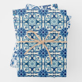 Portugiesisches Azulejos-Muster Geschenkpapier Set (Beispiel)