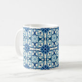 Portugiesisches Azulejos-Muster Kaffeetasse (Vorderseite Links)