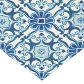 Portugiesisches Azulejos-Muster Kurzer Tischläufer (Ecke)