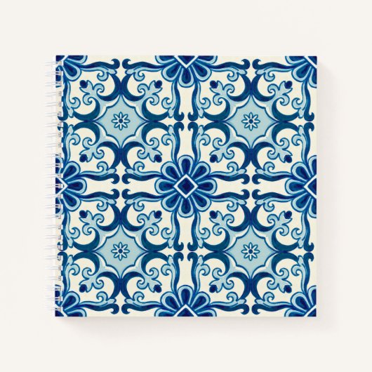 Portugiesisches Azulejos-Muster Notizblock (Vorderseite)