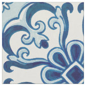 Portugiesisches Azulejos-Muster Stoff (Nahaufnahme)