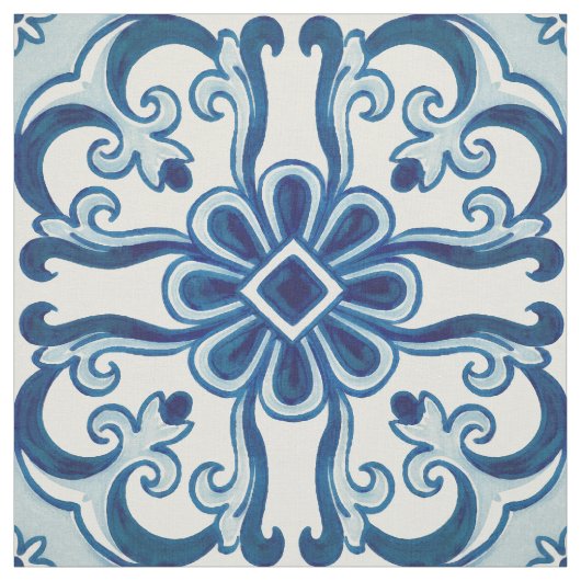 Portugiesisches Azulejos-Muster Stoff (Muster)