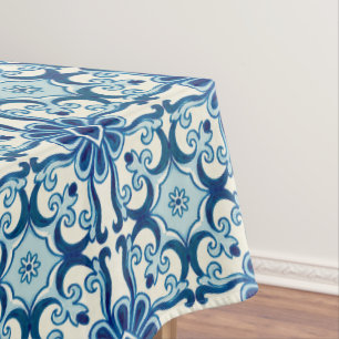 Portugiesisches Azulejos-Muster Tischdecke