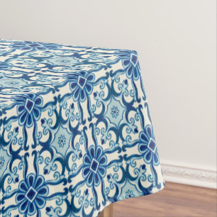 Portugiesisches Azulejos-Muster Tischdecke