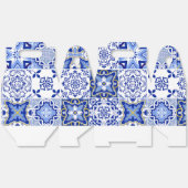 Portugiesisches Blaues Fliesenmuster - Geschenkbox Geschenkschachtel (Ungeklappt)
