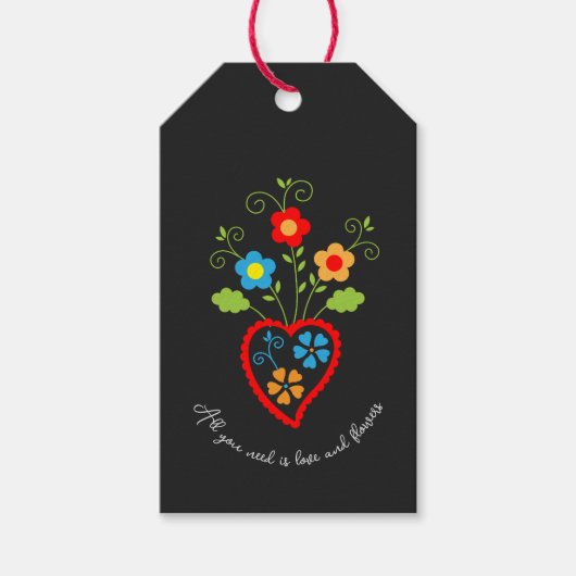 Portugiesisches blühendes Herz Geschenkanhänger (Vorderseite)