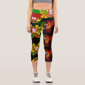 Portugiesisches Design High Waisted Capris (Vorderseite)