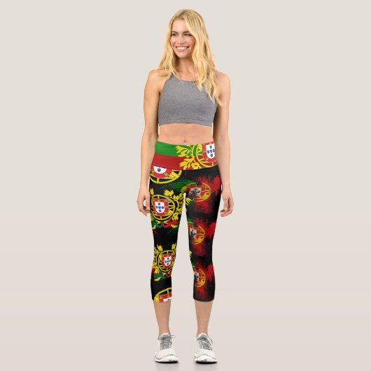 Portugiesisches Design High Waisted Capris (Vorderseite)