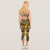 Portugiesisches Design High Waisted Capris (Rückseite)