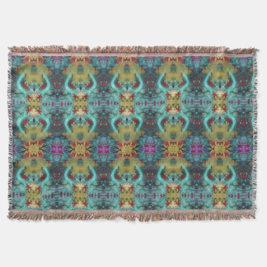 Portugiesisches Design Throw Blanket Decke (Vorderseite)