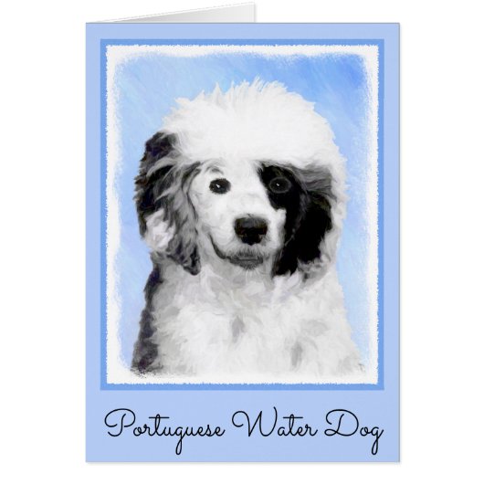 Portugiesisches Dog-Gemälde - Originelle Hundekuns (Vorne)