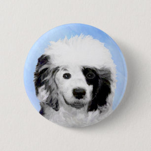 Portugiesisches Dog-Gemälde - Originelle Hundekuns Button