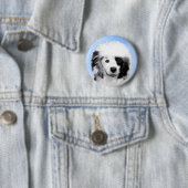 Portugiesisches Dog-Gemälde - Originelle Hundekuns Button (Beispiel)