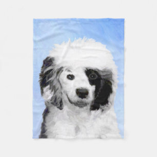 Portugiesisches Dog-Gemälde - Originelle Hundekuns Fleecedecke