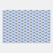 Portugiesisches Dog-Gemälde - Originelle Hundekuns Geschenkpapier Set (Vorderseite)