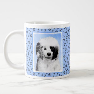 Portugiesisches Dog-Gemälde - Originelle Hundekuns Jumbo-Tasse