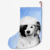 Portugiesisches Dog-Gemälde - Originelle Hundekuns Kleiner Weihnachtsstrumpf (Rückseite)