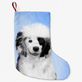 Portugiesisches Dog-Gemälde - Originelle Hundekuns Kleiner Weihnachtsstrumpf (Vorderseite)
