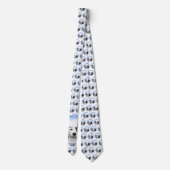 Portugiesisches Dog-Gemälde - Originelle Hundekuns Krawatte (Rückseite)