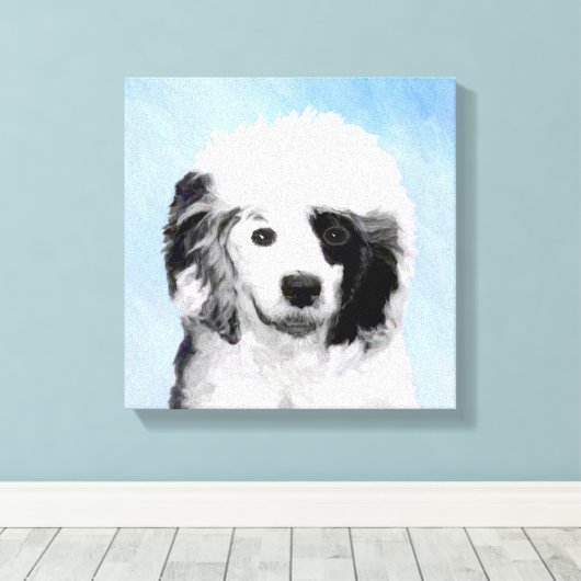 Portugiesisches Dog-Gemälde - Originelle Hundekuns Leinwanddruck (Insitu (Holzboden))