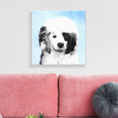 Portugiesisches Dog-Gemälde - Originelle Hundekuns Leinwanddruck (Insitu (Wohnzimmer))