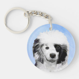 Portugiesisches Dog-Gemälde - Originelle Hundekuns Schlüsselanhänger
