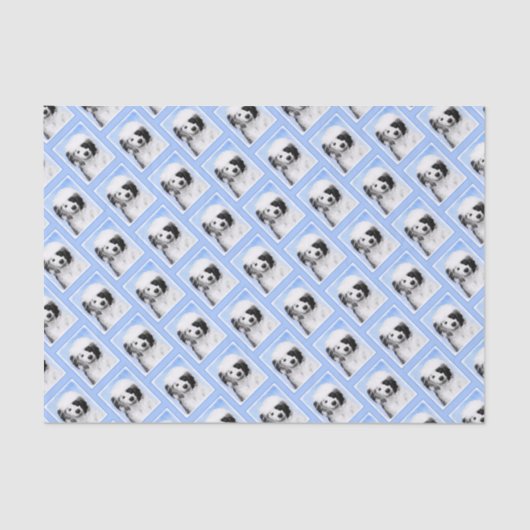 Portugiesisches Dog-Gemälde - Originelle Hundekuns Seidenpapier (Vorderseite)