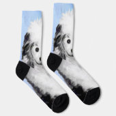 Portugiesisches Dog-Gemälde - Originelle Hundekuns Socken (Rechts)