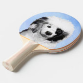 Portugiesisches Dog-Gemälde - Originelle Hundekuns Tischtennis Schläger (Vorderseite)
