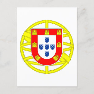 Portugiesisches Emblem Postkarte
