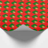 Portugiesisches Fahnenglanzpapier Geschenkpapier (Ecke)