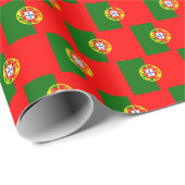 Portugiesisches Fahnenglanzpapier Geschenkpapier (Rolleneckpunkt)