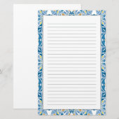 Portugiesisches Flachmuster Briefpapier (Vorne/Hinten)