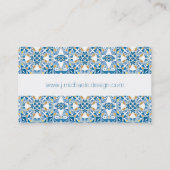 Portugiesisches Flachmuster Visitenkarte (Rückseite)