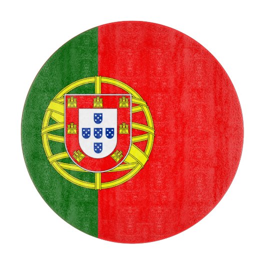 Portugiesisches Flag Cutting Board Schneidebrett (Vorderseite)