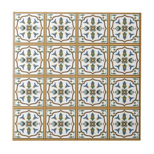 Portugiesisches Fliesen-Muster - Azulejos von Fliese (Vorderseite)