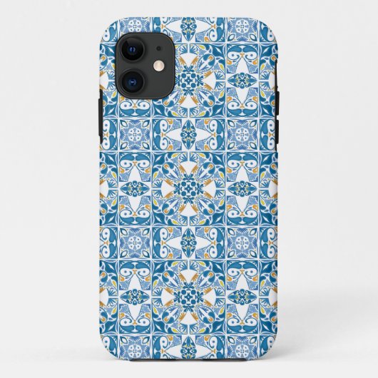 Portugiesisches Fliesen-Muster Case-Mate iPhone Hülle (Rückseite)