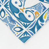 Portugiesisches Fliesen-Muster Fleecedecke (Ecke)