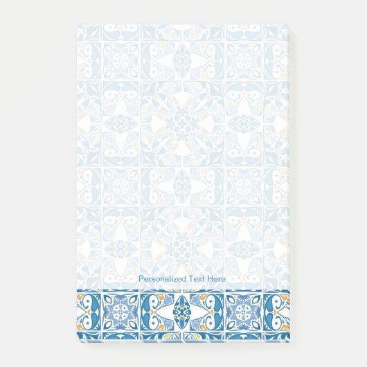 Portugiesisches Fliesen-Muster Post-it Klebezettel (Vorderseite)